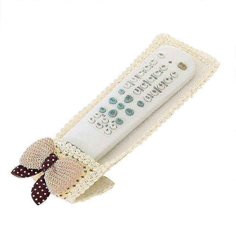 TV Air Conditioner DVD Remote Controller Case Dust Cover Bowknot Protective Bag