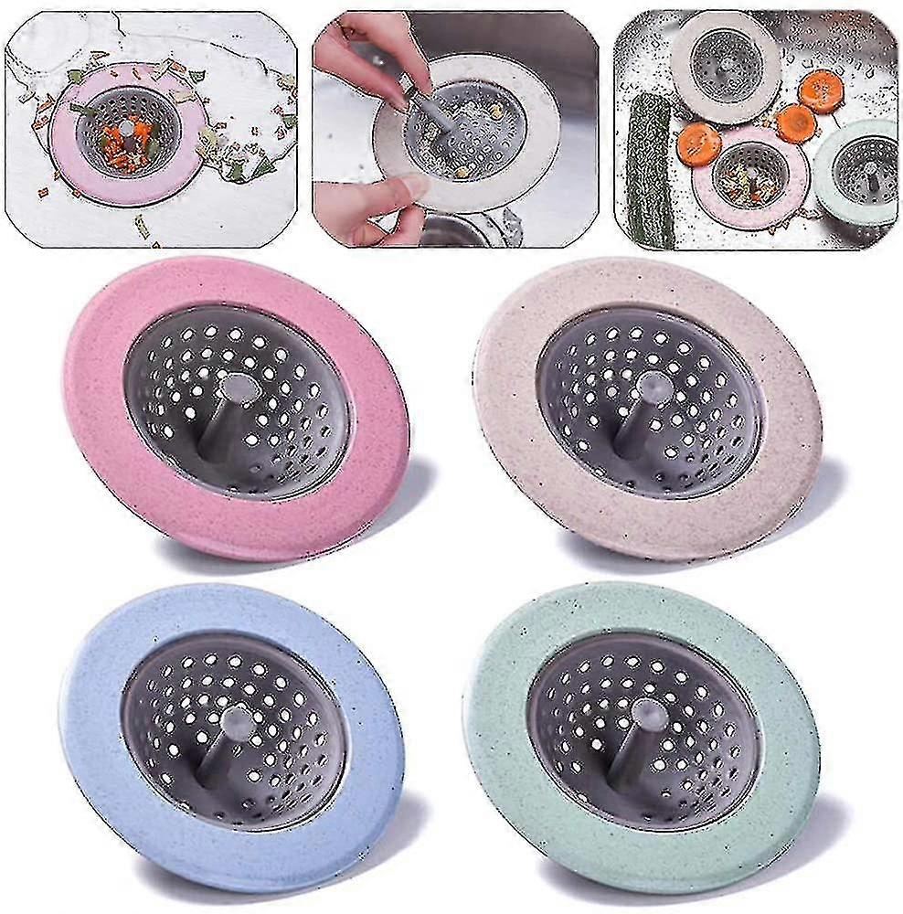 4 Pack Drain Stopper Strainer Drain Strainer Kitchen Sink Stopper