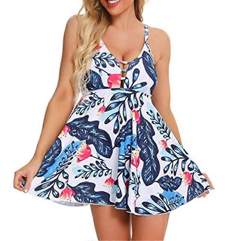 Lucky Brand Tankini Top Con Scollo A Spacco – Costume Da Bagno Donna Con Vestibilità Snellente E Nappe