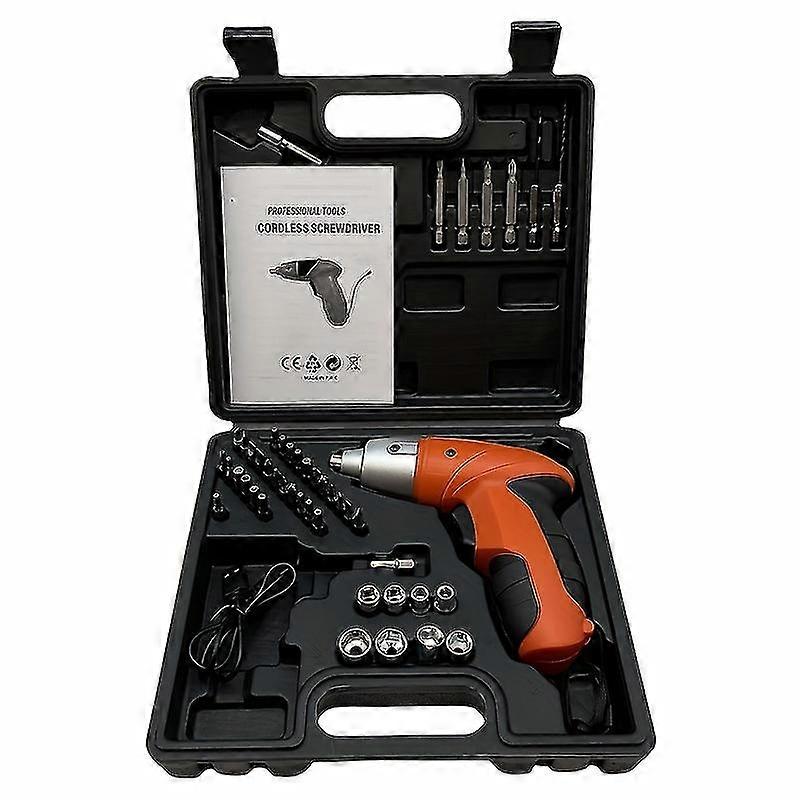 46pcs/set Mini Electric Screwdriver Cordless, Usb Rechargeable Screwdriver, Power Screwdriver, Power Tool
