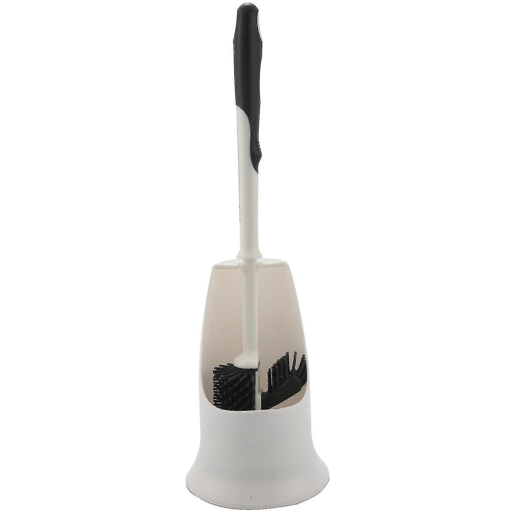 Toilet Brush And Holder,toilet Bowl Cleaning Brush Set,under Rim Lip Brush And Storage Caddy For Ba-haoyi