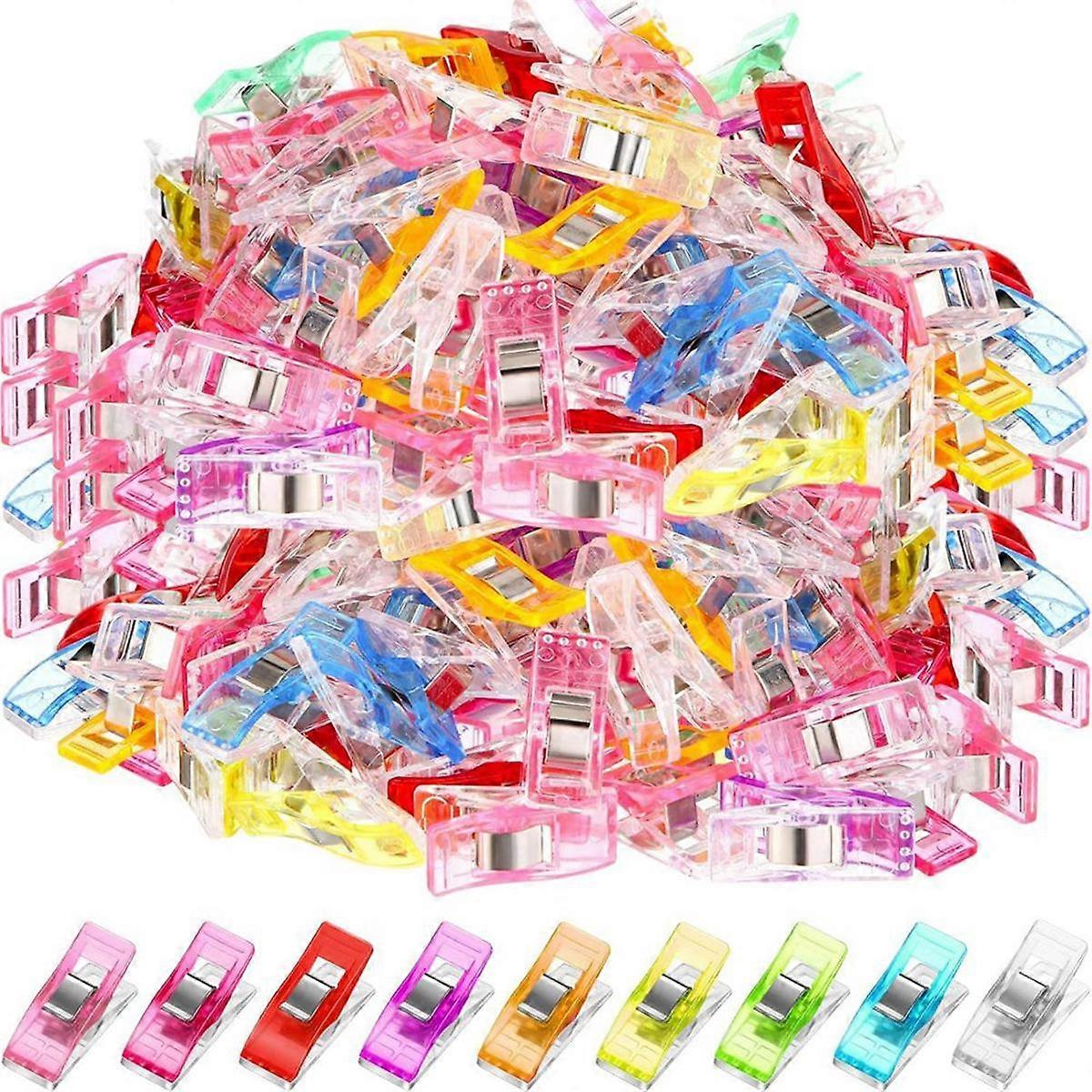 400 Pcs Sewing Clips Quilting Clips Multipurpose Sewing Clips Plastic Clips for Sewing Assorted Col