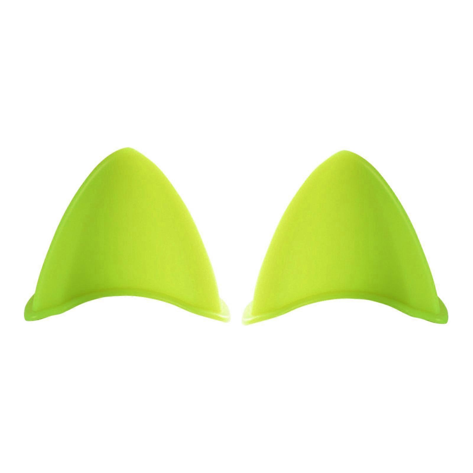 2pcs Self-adhesive Helmet Cat Ears Ornament Accessory For Motorcycle