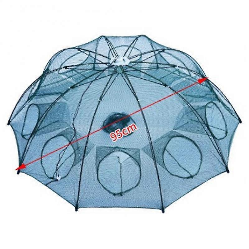 4-16 Hole Portable Automatic Hand Fishing Net Hexagon Fish Network Casting Nets Crayfish Shrimp Catcher Tank Trap Cage Mesh Tool