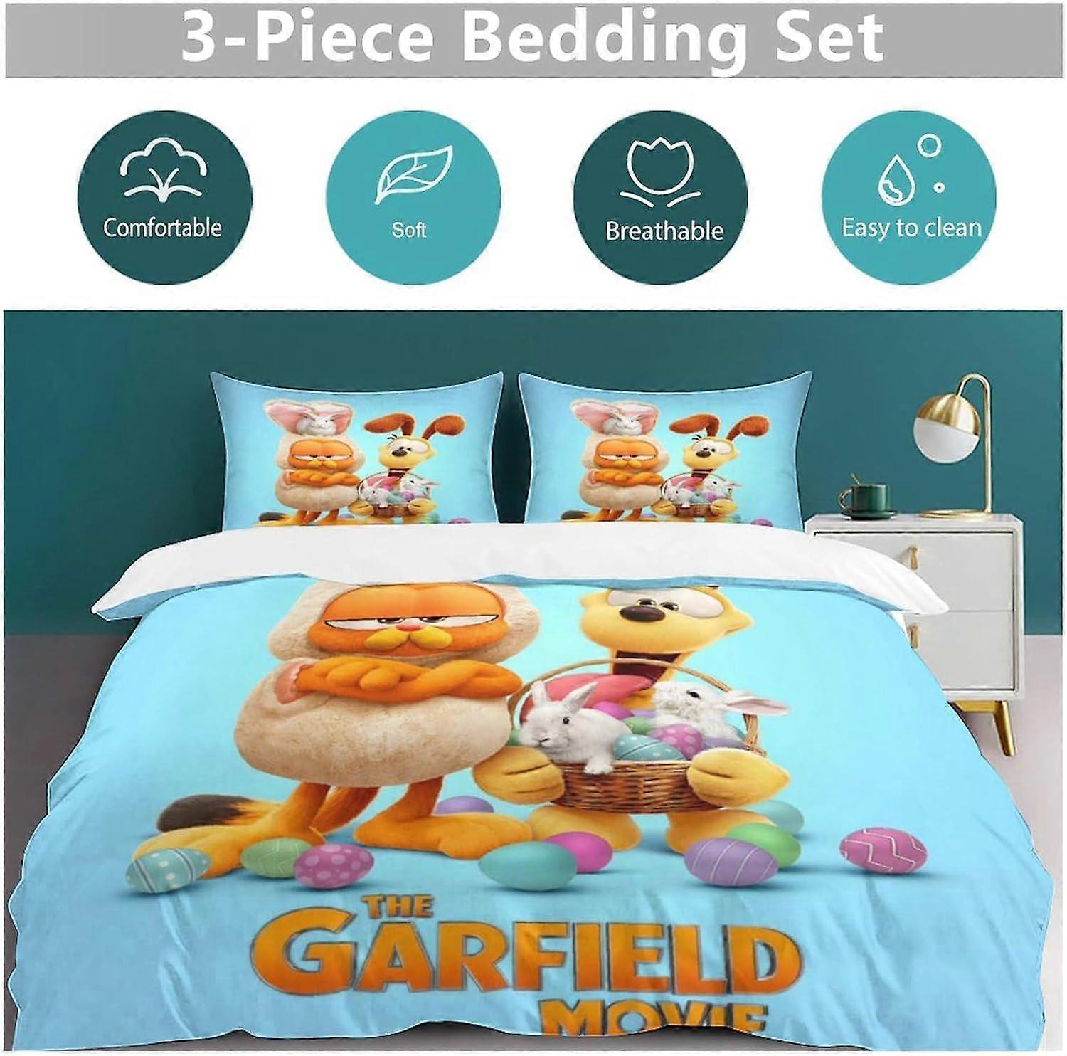 Cozy Cat Crew 3-Piece Quilted Bedding Set NCU0NNL187