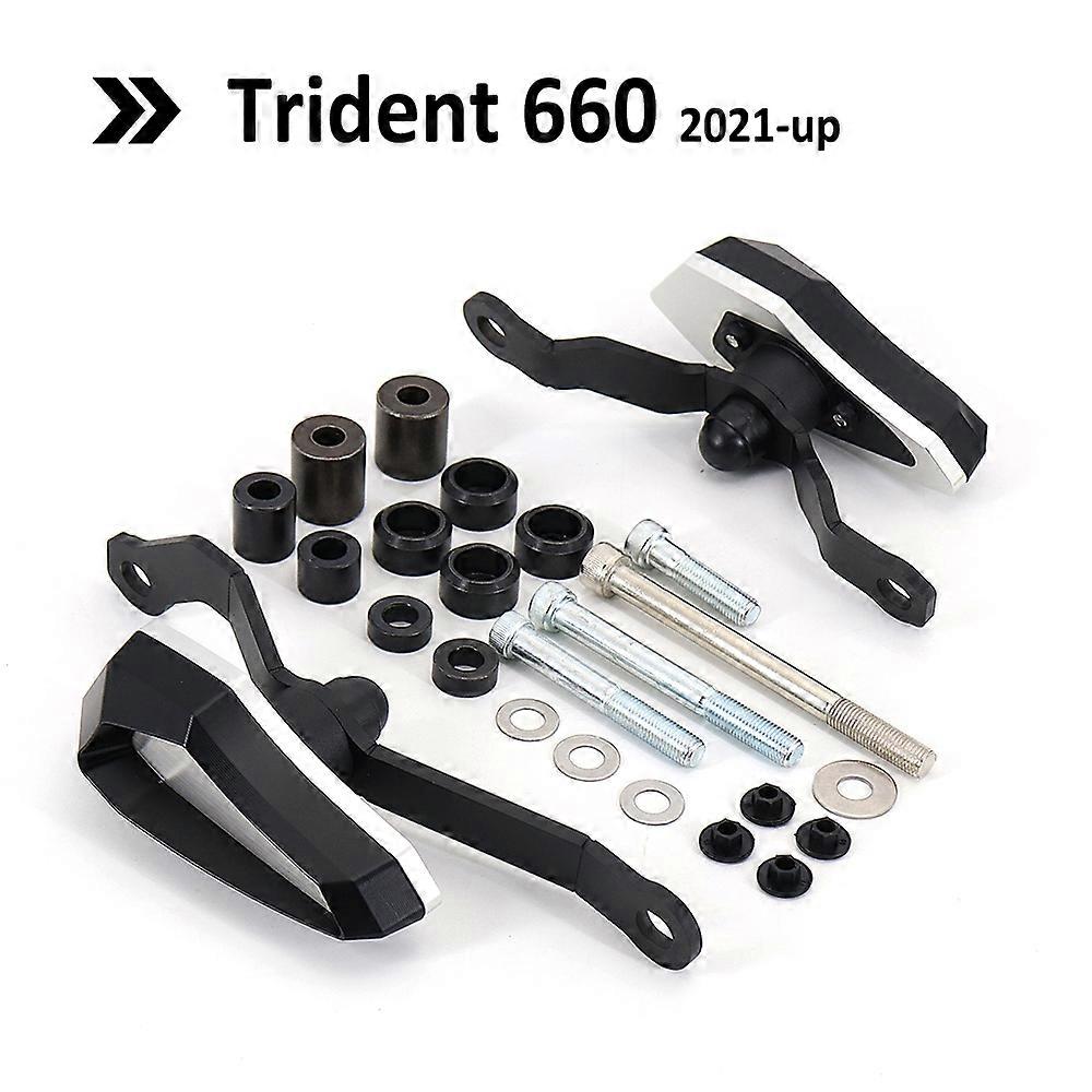 Motorcycle Engine Guard Anti Crash Drop Frame Fixation Slider Kit Falling Protection Cover FOR Trident 660 Trident660 2021 2022