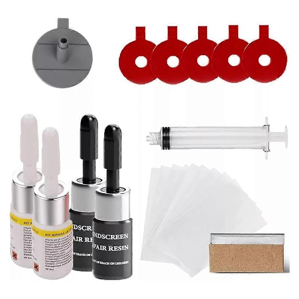 Windshield Repair Kit, Upgraded Cracked Windshield Repair Kit 4-Pack