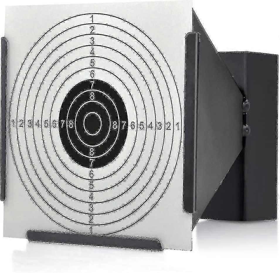 14 x 14cm kohdejalusta + 100 kohdetta ilmapellettiloukku airsoft-kivääri musta suppilo banmo