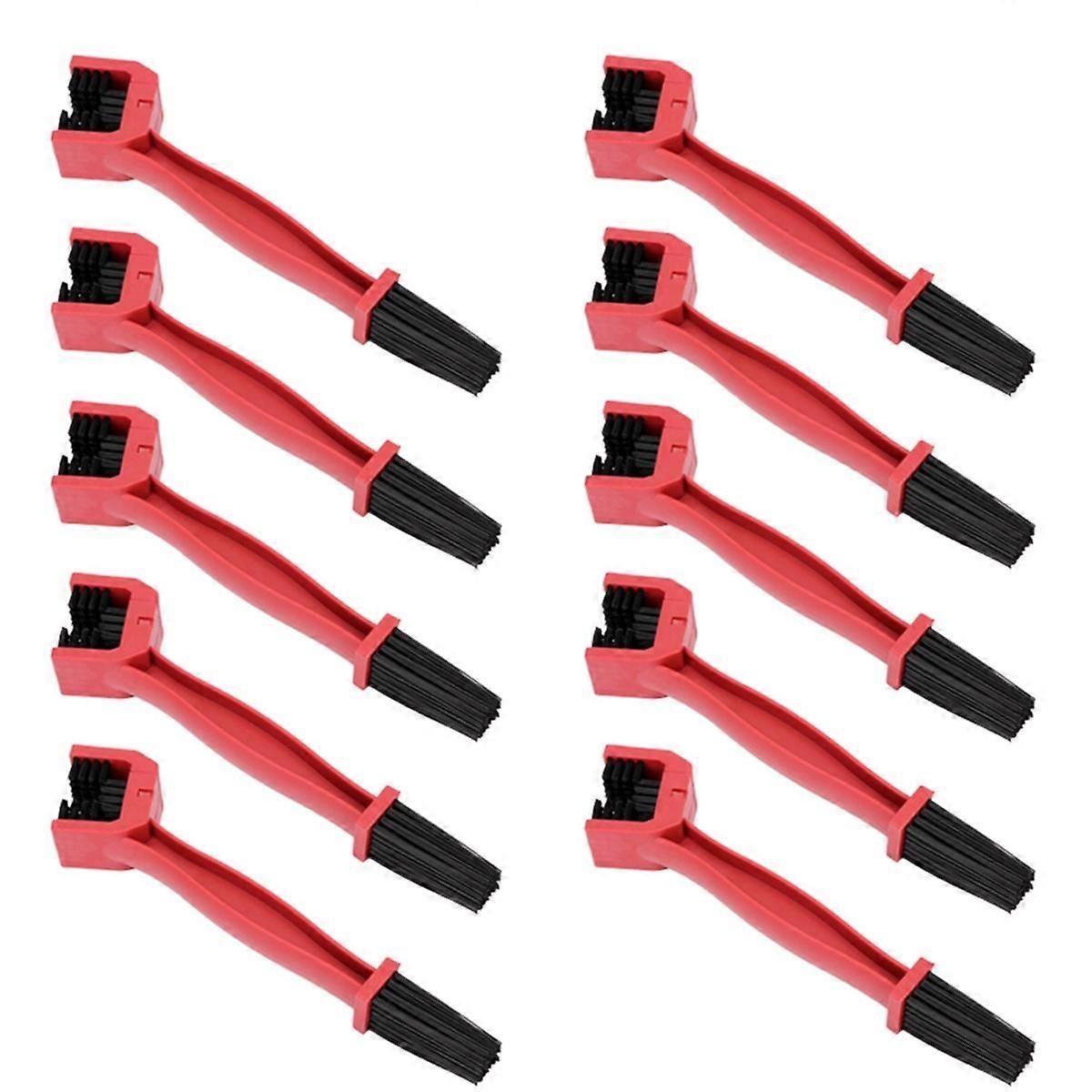 Red Motorcycle and Bicycle Chain Brushes Bicycle Cleaning Chain Brushes
