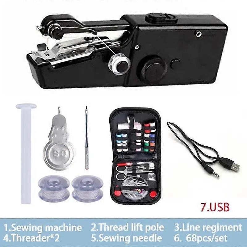 Broderi Maskin Kläder Symaskin Praktisk DIY Press Tyger för Sysats Handhållen Bärbar Manuell Mini Kläder Supplies