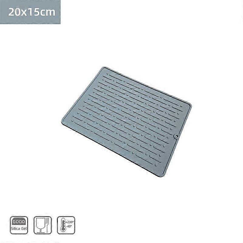 Kitchen Silicone Dish Drying Mat Heat Resistant Draining Tableware Durable