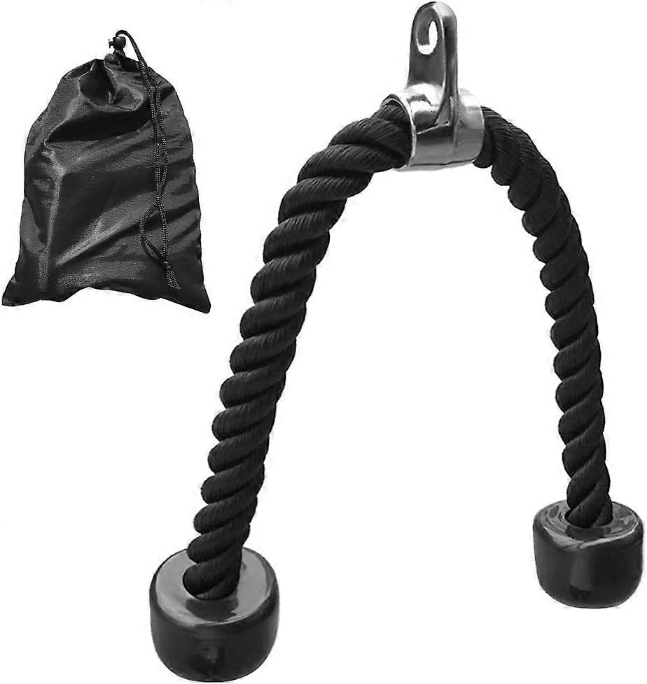 Triceps Rope, Workout Pull Down Rope Triceps Lower Rope Cable Attachment 27 In N #-8
