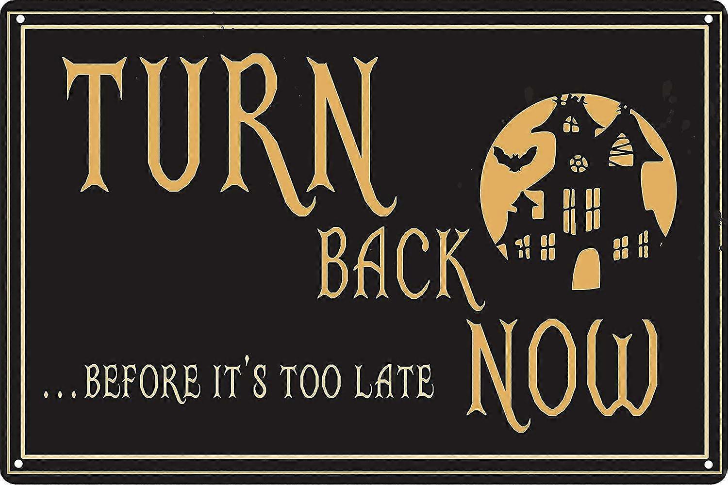 Volte agora 8x12 polegadas OU 12x16 polegadas Tin Halloween Sign Mode 4607