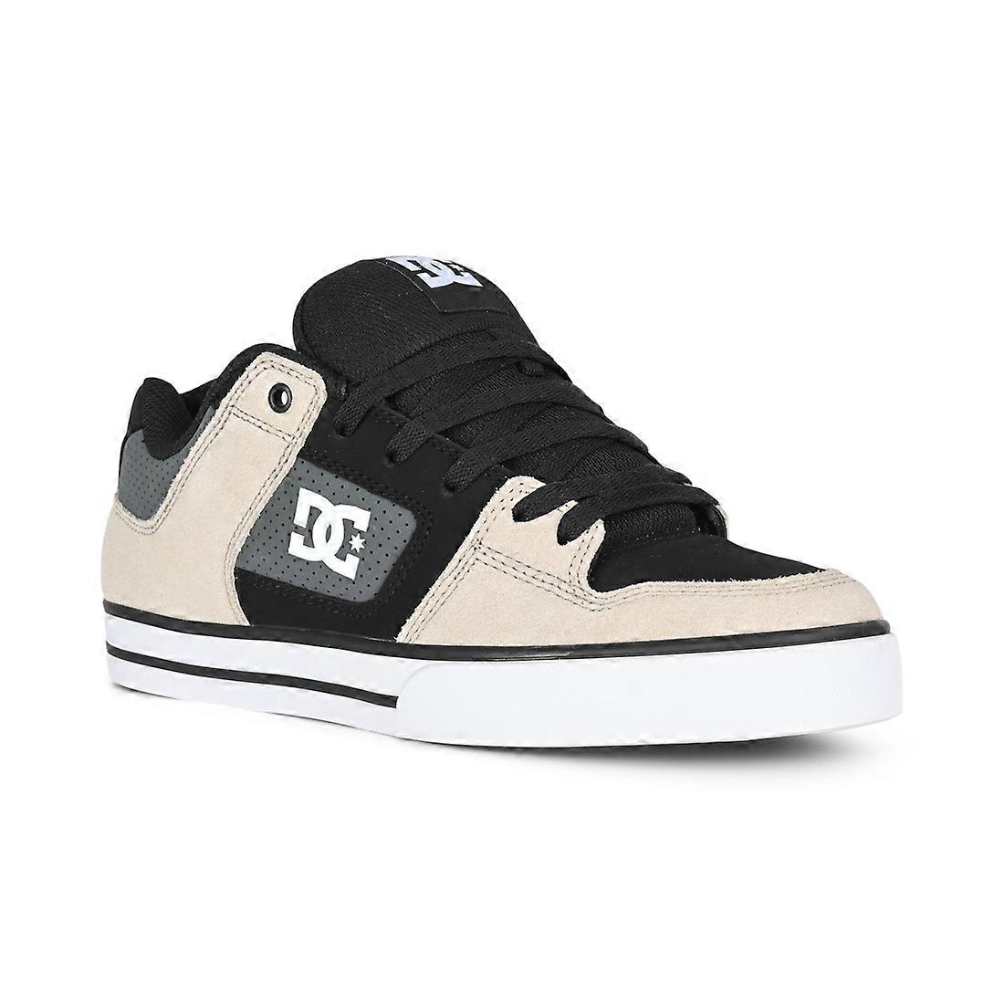 Skate boty DC Pure - černá/šedá/hnědá