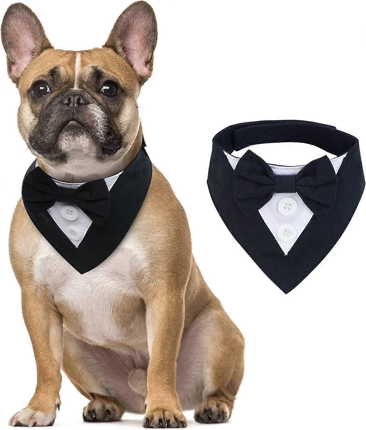 Hund formelles Halsband Smoking Hochzeit Halsbekleidung mit Fliege,  verstellbares Haustier Tux Bandana fr kleine mittlere Hunde und Katzen,  Gentleman Dress-Up fr Wedding Vale | Fruugo DE
