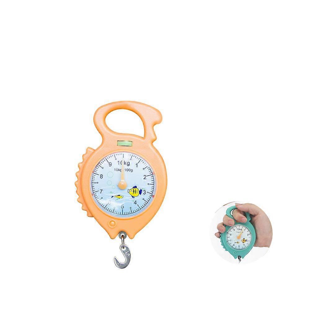 Portable spring scale 10 kg orange