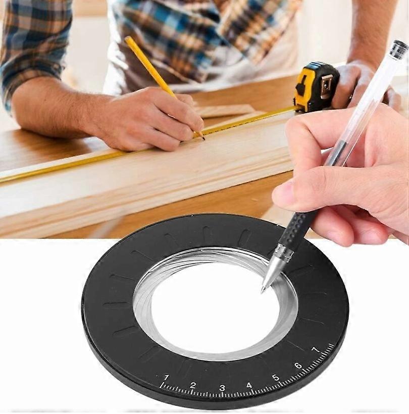 Round Circle Drawing Ruler Measuring Ruler Round Circle Template Adjustable Measuring Stick for Drawing