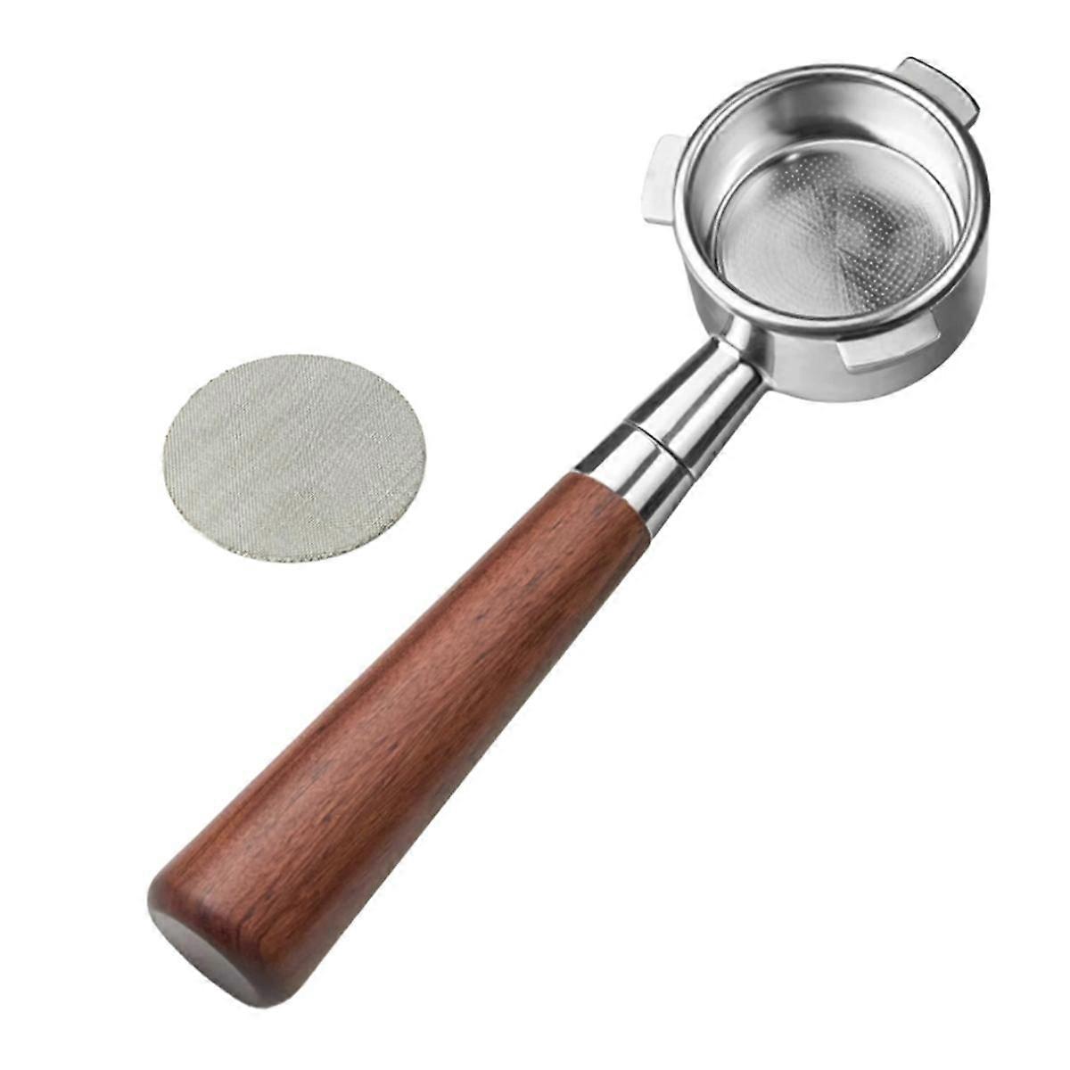 54 mm Bottomless Portafilter with Puck Screen, for Express Machines,Stainless Steel Portafilter