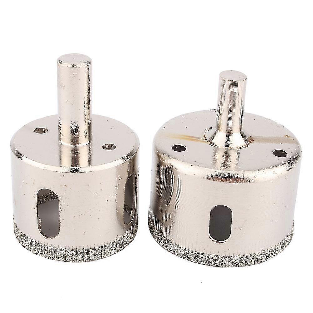 2pcs/set 38mm&45mm Diamond Coated Marble Ceramic Tile Hole Saw Drill Bits Set Tool