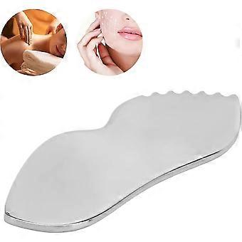 Gua Sha Facial Tool, Stainless Steel Gua Sha with Comb Teeth for Body Care,Facial Massage for Face, Neck, and Around Lips