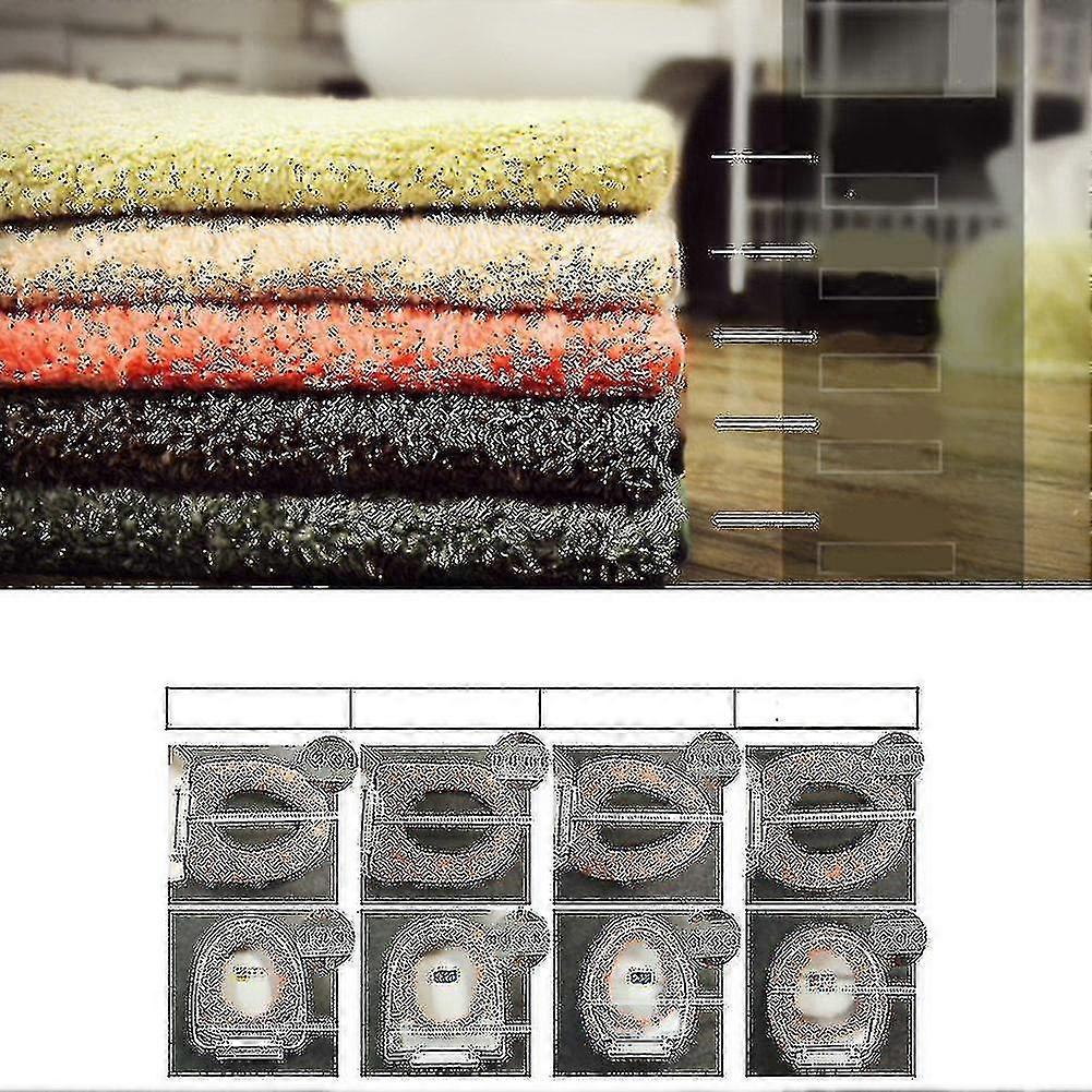 Huse moi de pluș pentru capacul WC - lavabil, 39cmx49cm