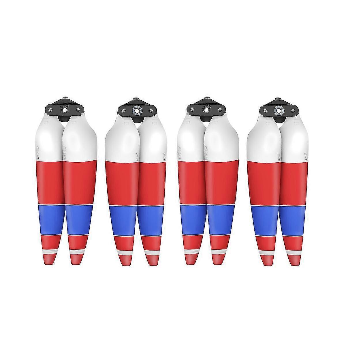4pcs For Air 3 Propeller 8747f Silent Noise Reduction Multifunctional Portable Quick Release Paddles,red+blue+white