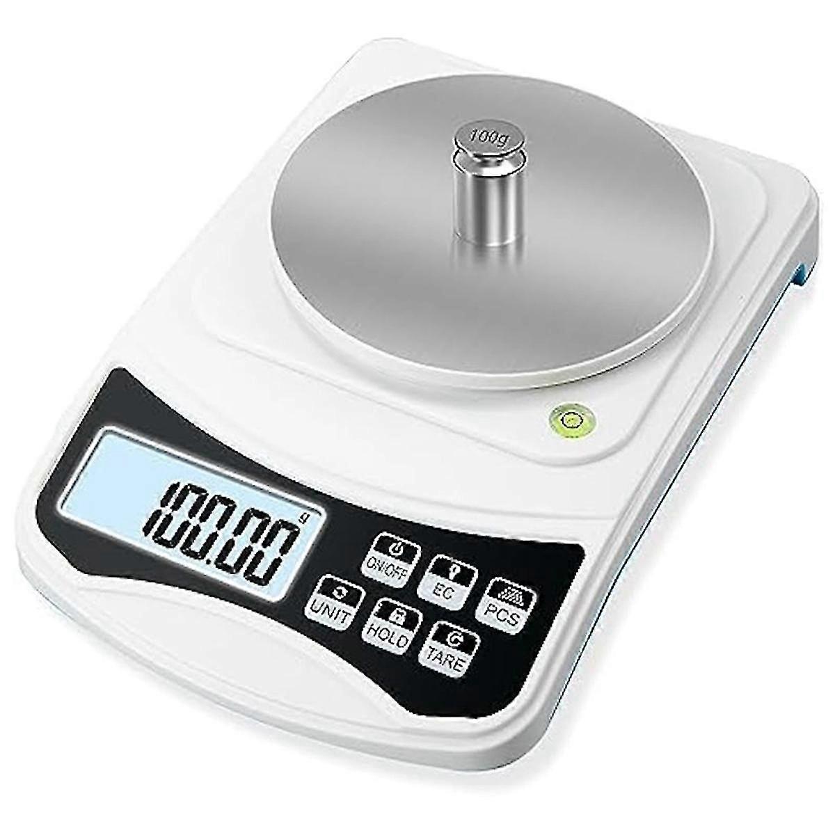 Digital Lab Scale, -Scale 1000G 0.01GAccuracy, Multi-Function High Precision Electronic Scale with 100G Weight