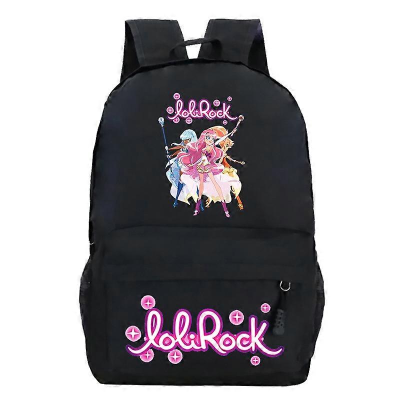 Anime LoliRock Backpack Children's fashion backpack Boys Girls