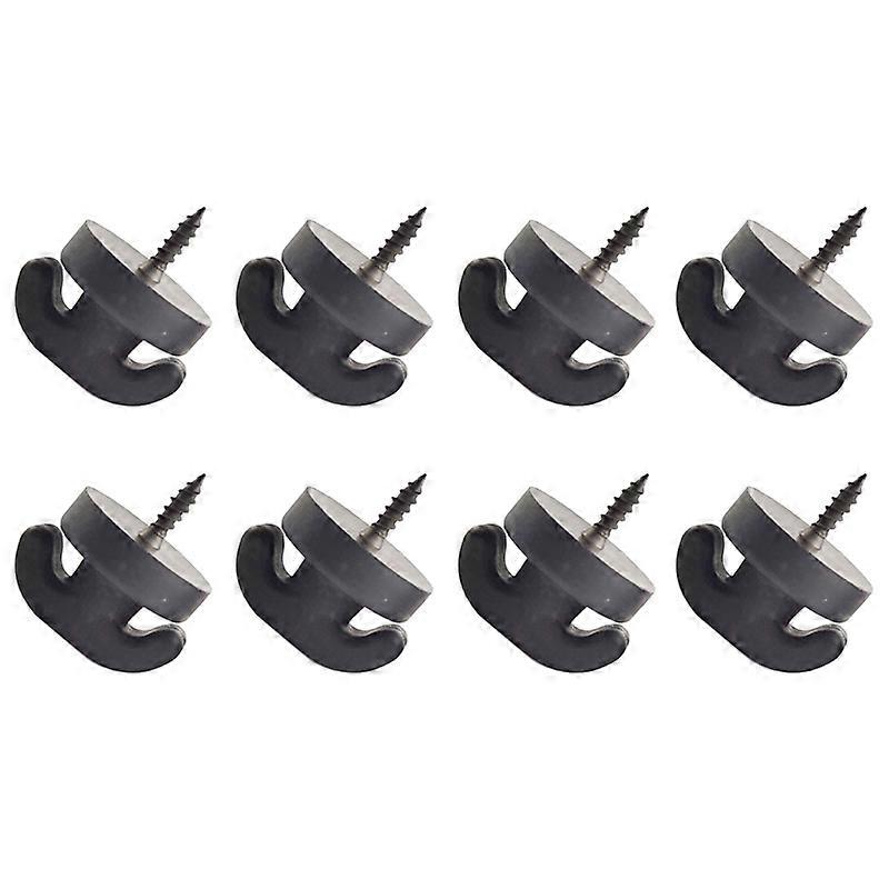 2/4/8/pcs Car Net Bag Buckle Auto Interior Rear Trunk Screw Fixed Hanging Hook Ring Universal Storage Mesh Hooks