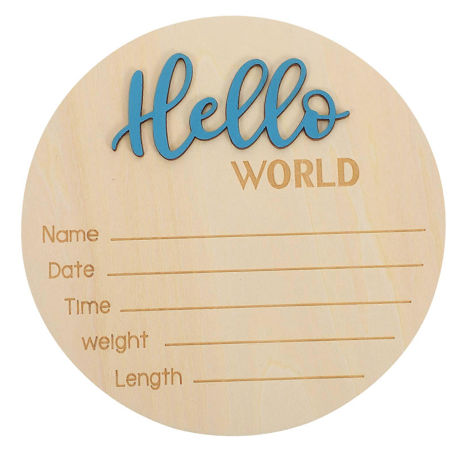 Signe de faire-part de naissance de bébé nouveau-né nom signe bébé photographie Prop en bois signe de faire-part de naissance