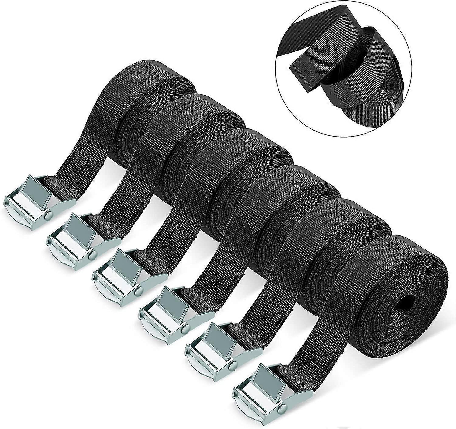 Δέστε τους ιμάντες, ζώνες έντασης βαρέως τύπου 6pack, ιμάντες ratchet ιμάντα φορτίου 3m, κατάλληλοι για τη μοτοσικλέτα, φορτίο, φορτηγά, ρυμουλκό, Luggag
