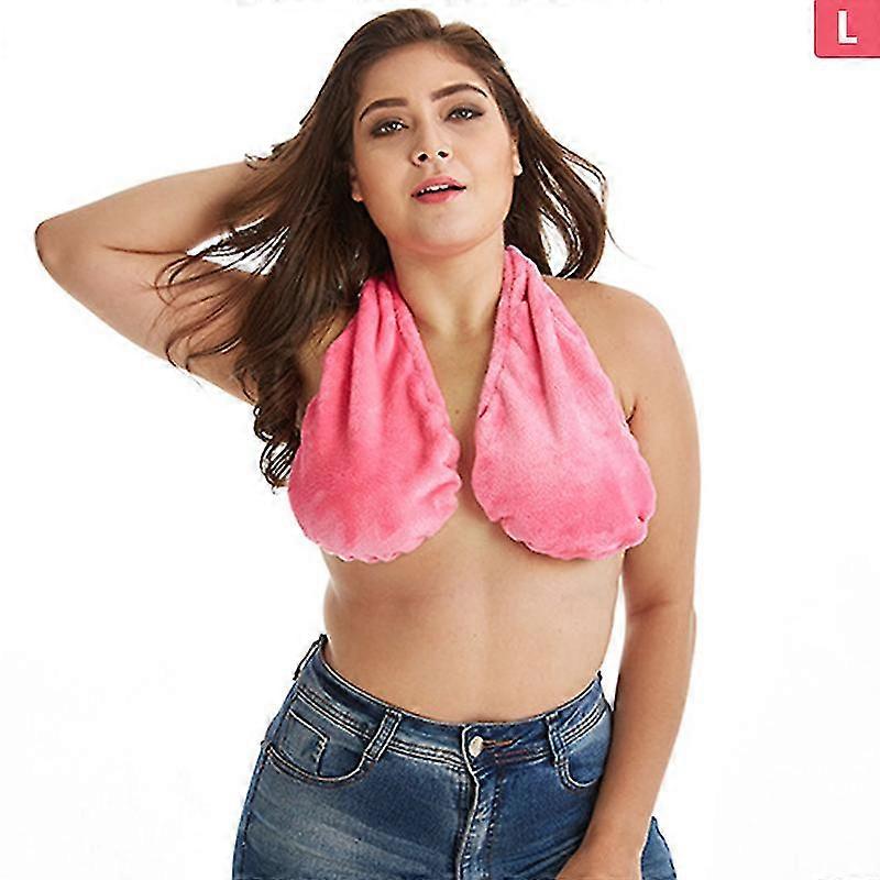 Pyyhe rintaliivit kylpy kylpy pyyhe roikkuu kaula kääritty rinta rinta iso rinta roikkuva kaulapyyhe rintaliivit