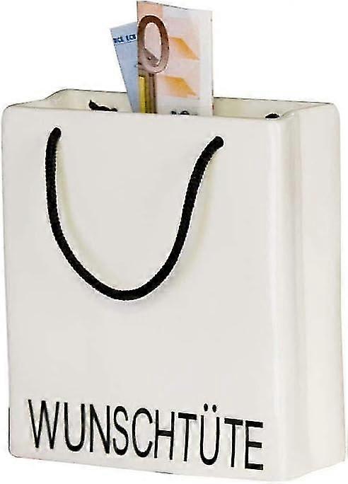 Spardose Wunschtte,porz.wei