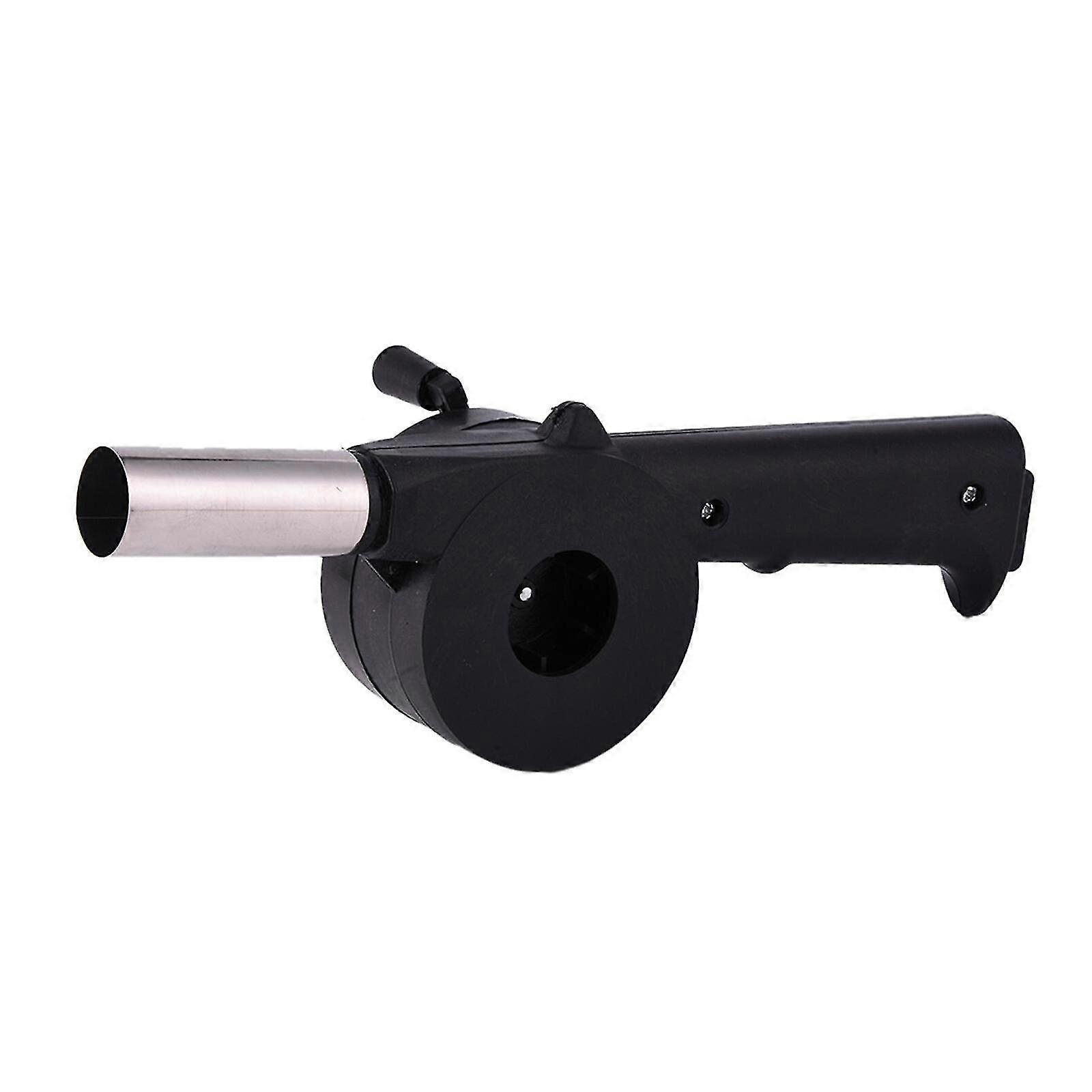 Grill Fire  Manual Fan Blower Lighter Grill Hand Tool (black+silver)(1pc)