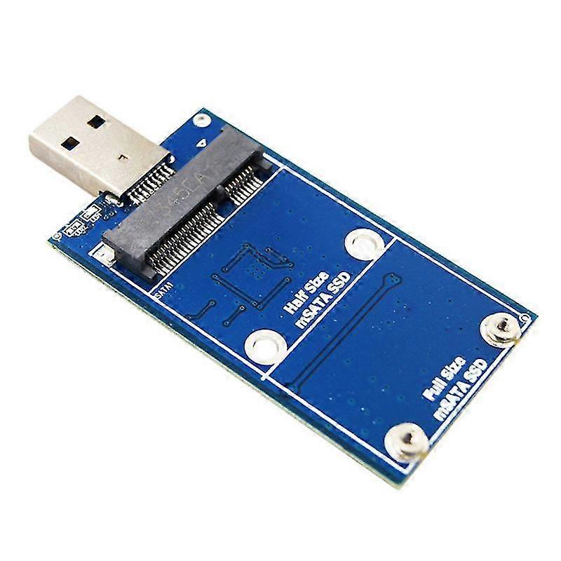 Msata till USB 3.0 hårddiskfodral Msata USB-adapter Extern Solid State Disk Adapter stöder 30x30