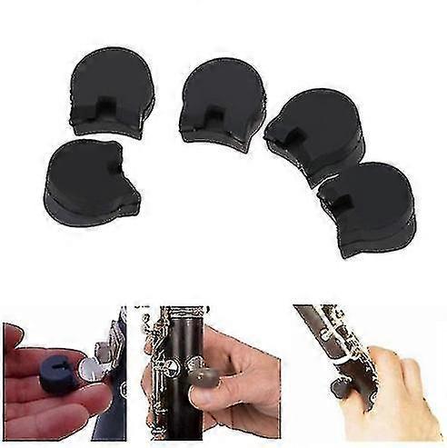 5pcs (black) Standard Clarinet Thumb Rest, Clarinet Oboe Clarinet Finger Rest, Hand Rest Finger Rests Accessories Finger Slide Set Tw