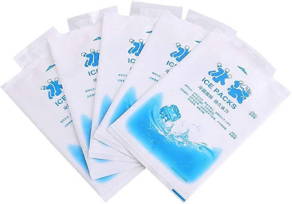 10pcs Reusable Ice Packs Gel Cooling Bags for Kids School Lunch Boxes Camping Picnic Coolers