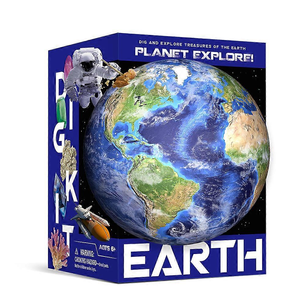 Children's Moon Blind Box Wandering Earth Science Popularization Eight Planets in the Solar System Exploration and Excavation of Gems Archaeological T