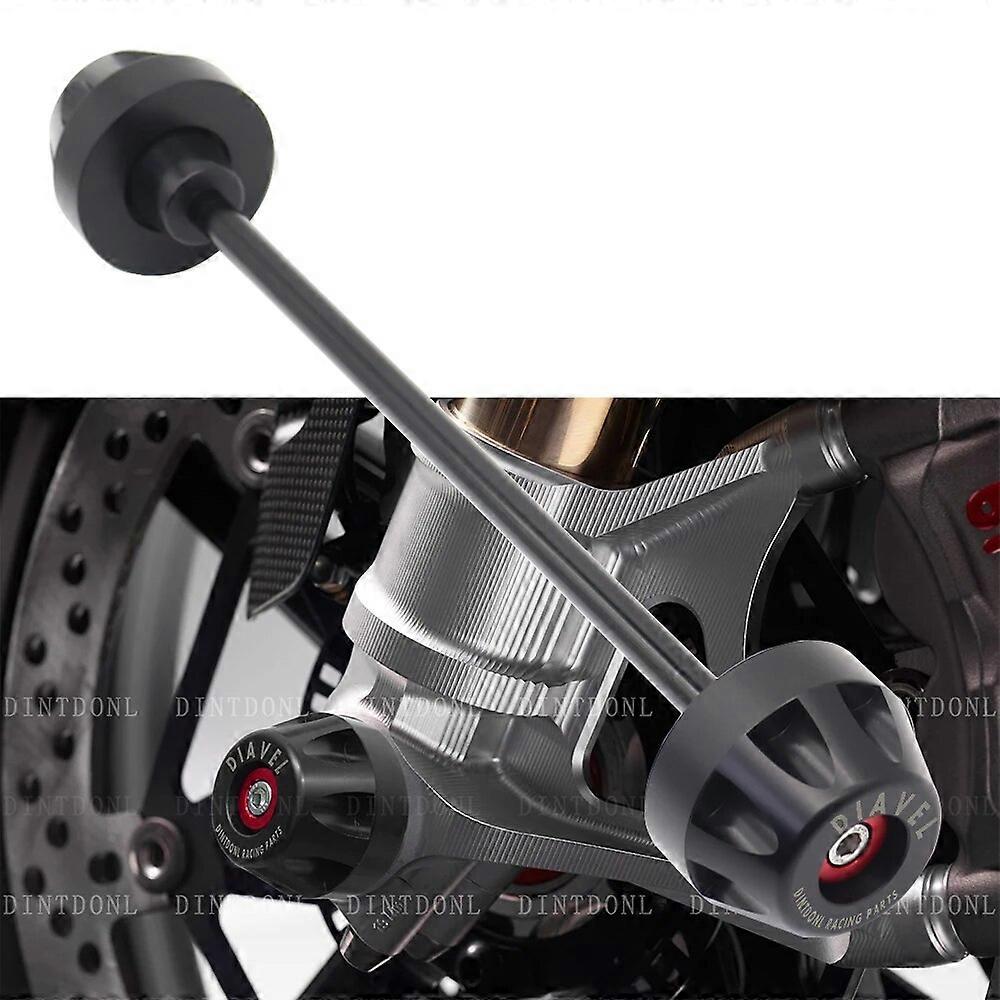 Forhjuls gaffelaksel for DUCATI DIAVEL1260/S AMG STRADA CARBON CROMO DIAVEL 1260 1260S 2021 Crash Slider Protector Tilbehør