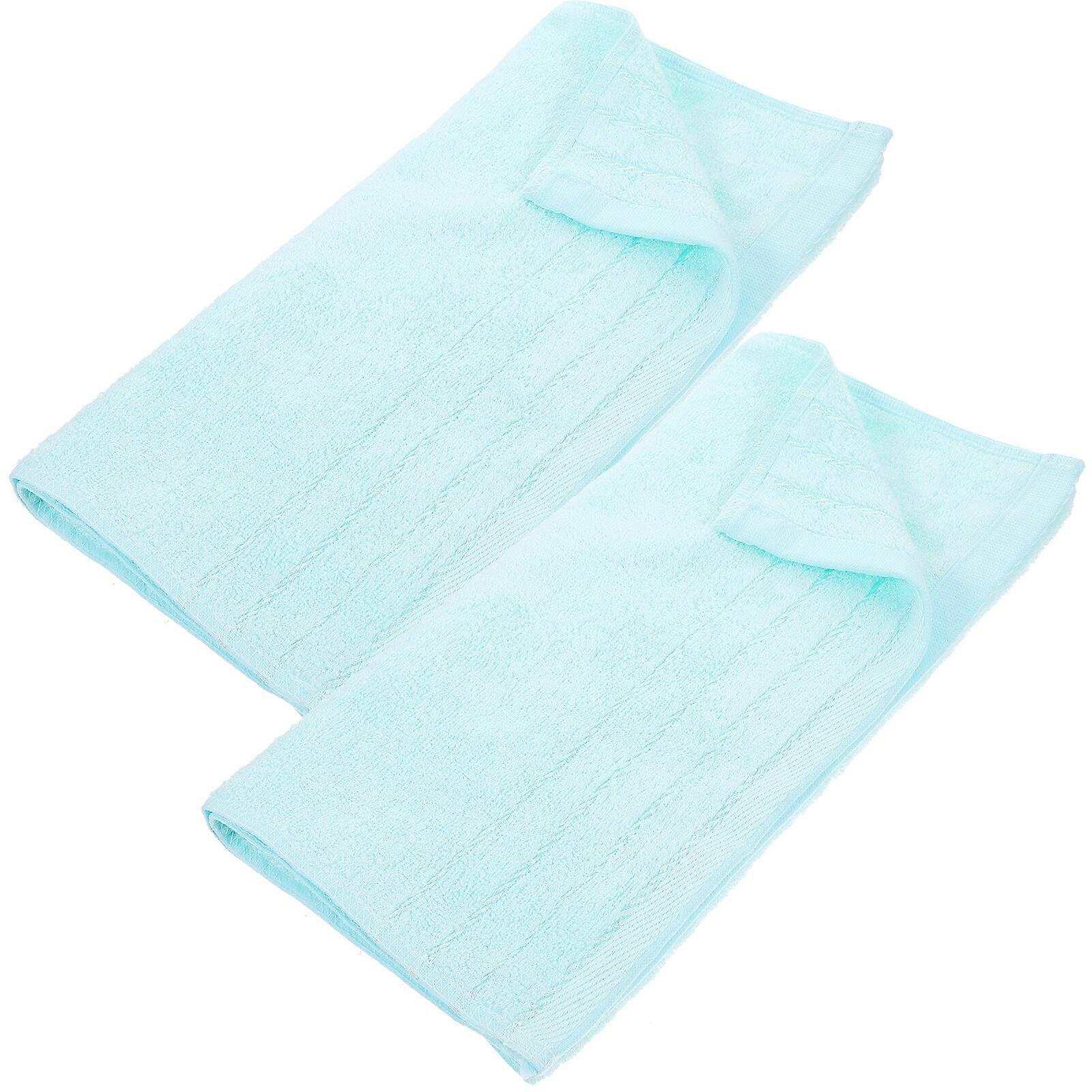 2pcs Serviettes De Bain Serviette De Bain Absorbant Enveloppement Corporel Serviettes Serviettes En Coton pour La Maison