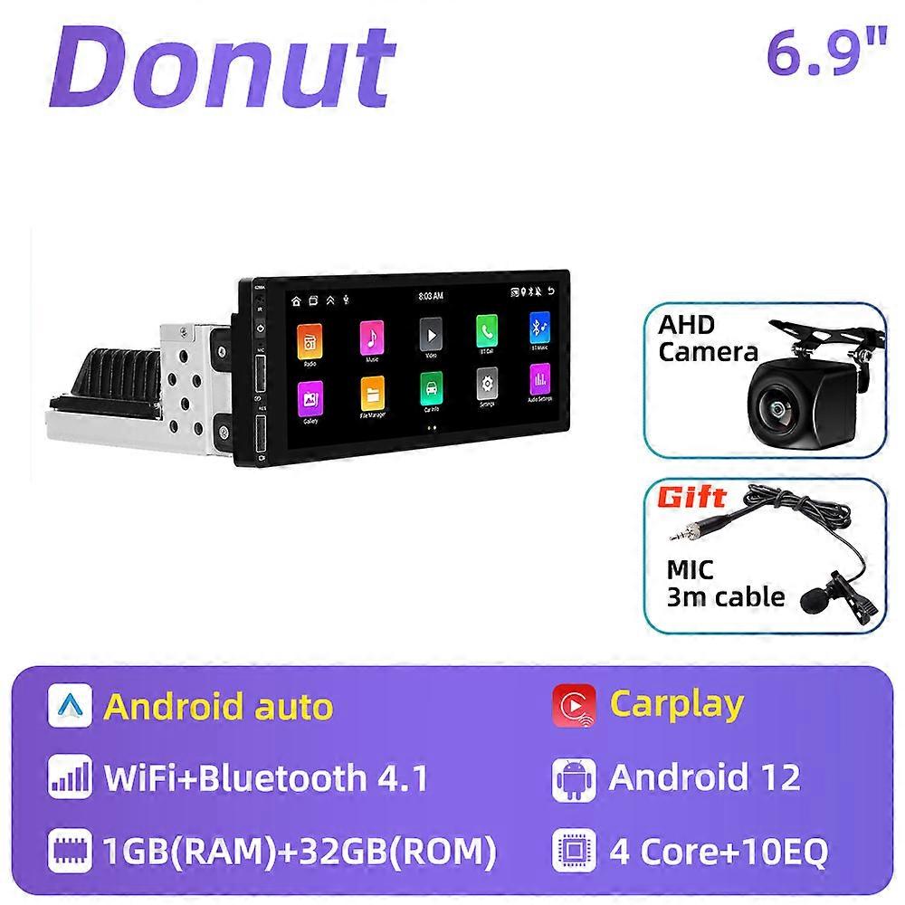 6.9" Android Car Multimedia for Citroen Saxo 1996 - 2003 1 Din Radio Stereo Head Unit Carplay Autoradio GPS Navigation Screen