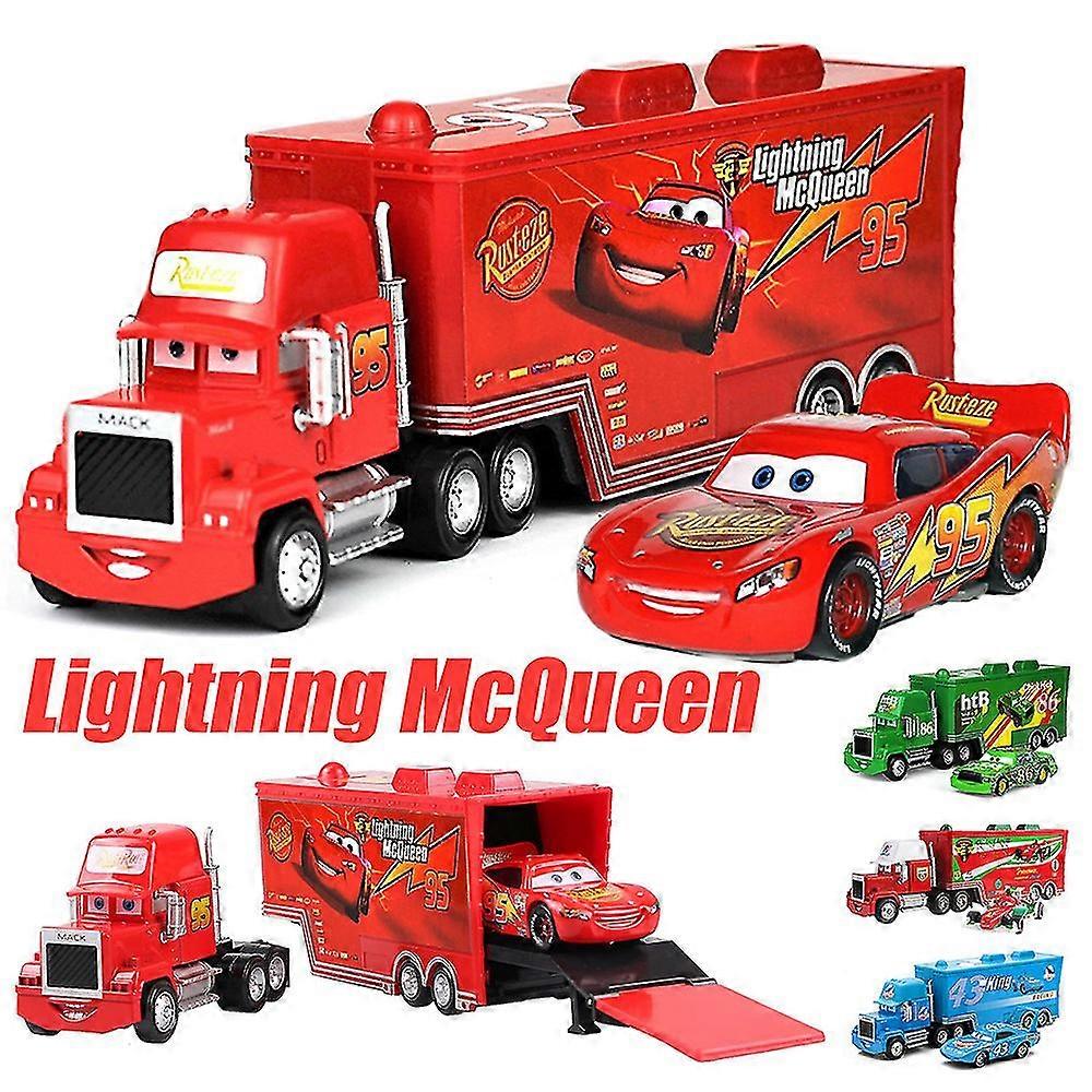 2er Set Spielzeugautos - LKW Mit Rampe & Rennwagen Für Kinder