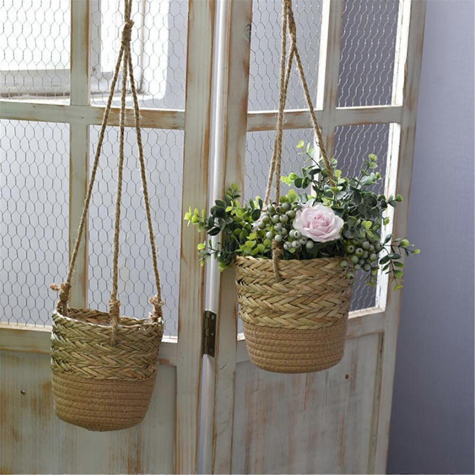 Hanging Basket Coconuts Fiber Planter Inserts Replacement Liner For Flower 6PS