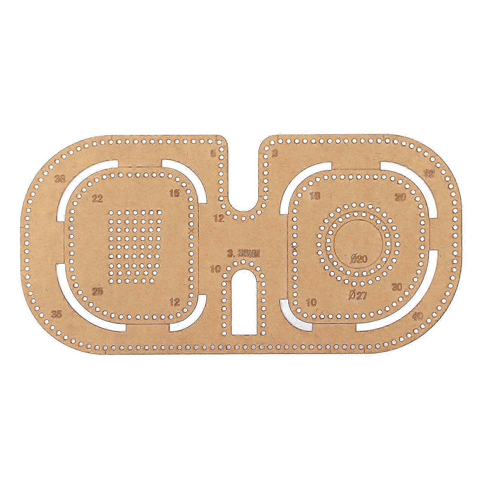 Acrylic Template DIY Transparent Craft Tools with Protective Layer for Distance Cutting Ruler Making