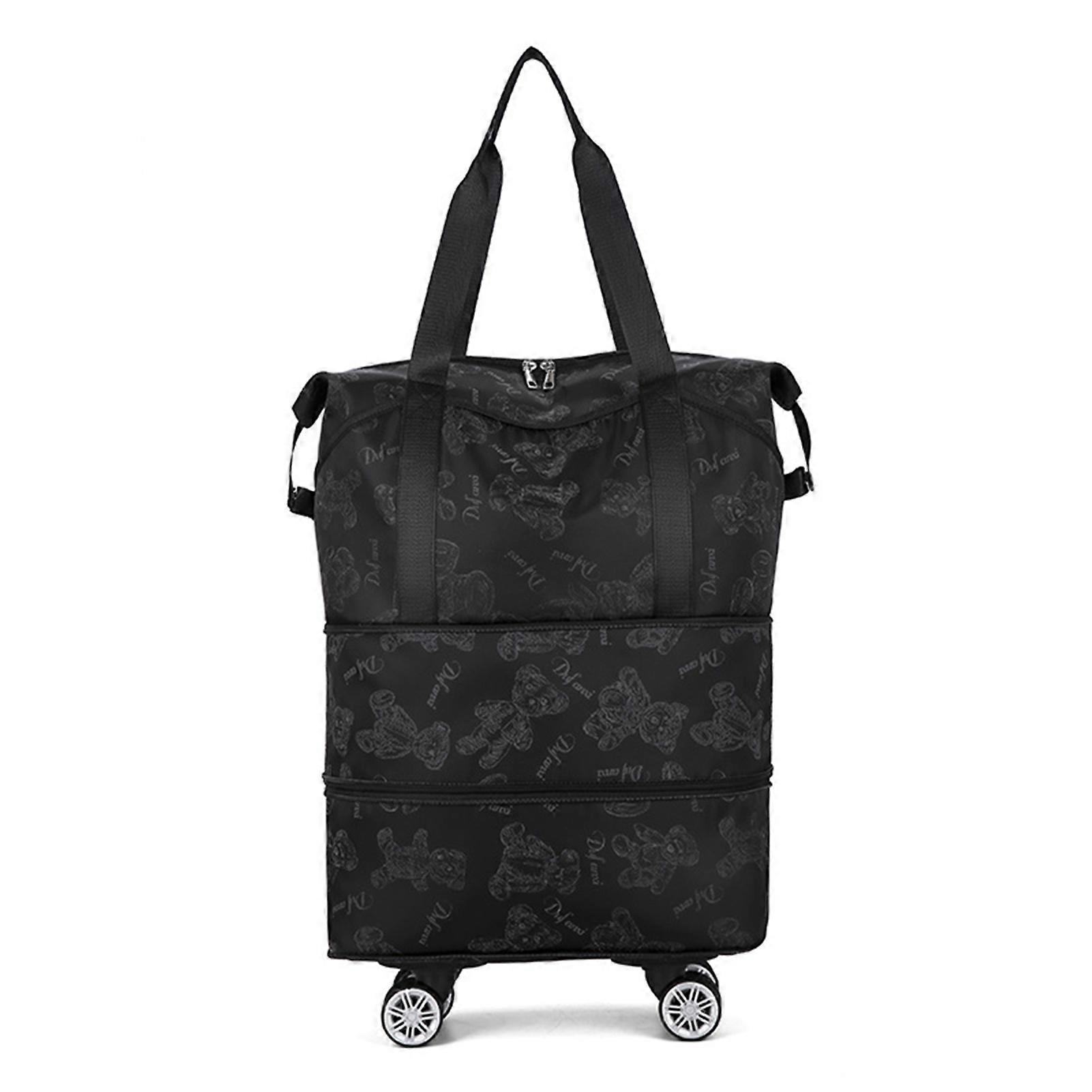 Waterproof Travel Bag with Wheels Large Capacity Tear-Resistant Easy Movement Versatile Expandable Suitcase Luggage Bag