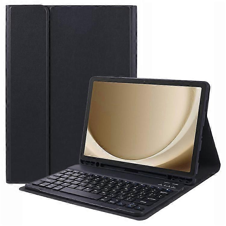 Compatible For Samsung Galaxy Tab A9+ PU Leather Tablet Stand Case with Bluetooth Keyboard , English + Ukrainian Keyboard