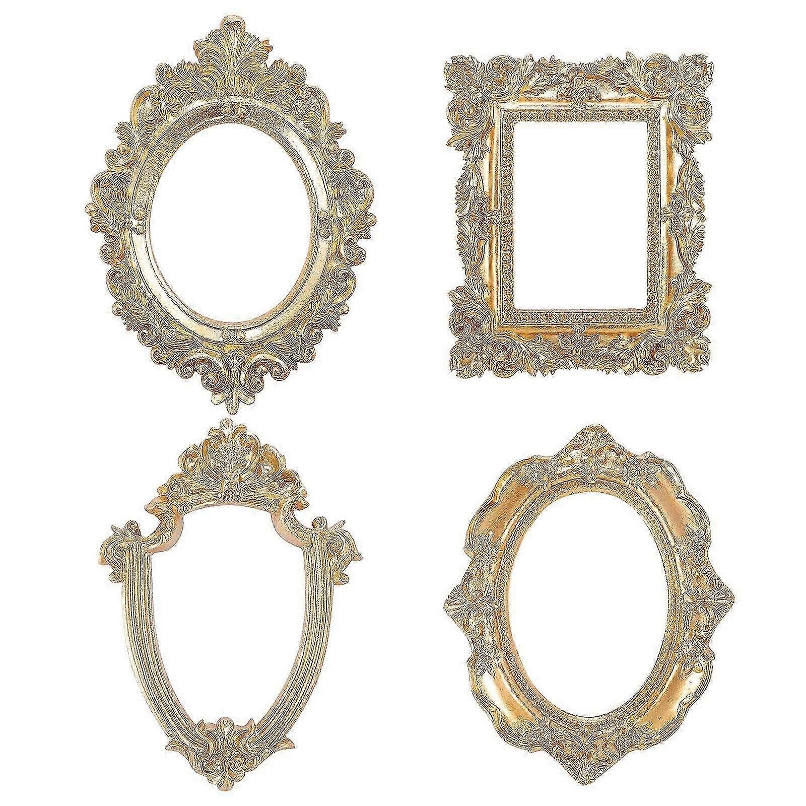 4 PC vintage κορνίζα αντίκες τοίχου που κρέμεται επιτραπέζια επάνω επίδειξη Χριστουγεννιάτικη διακόσμηση σπιτιών διακοπών