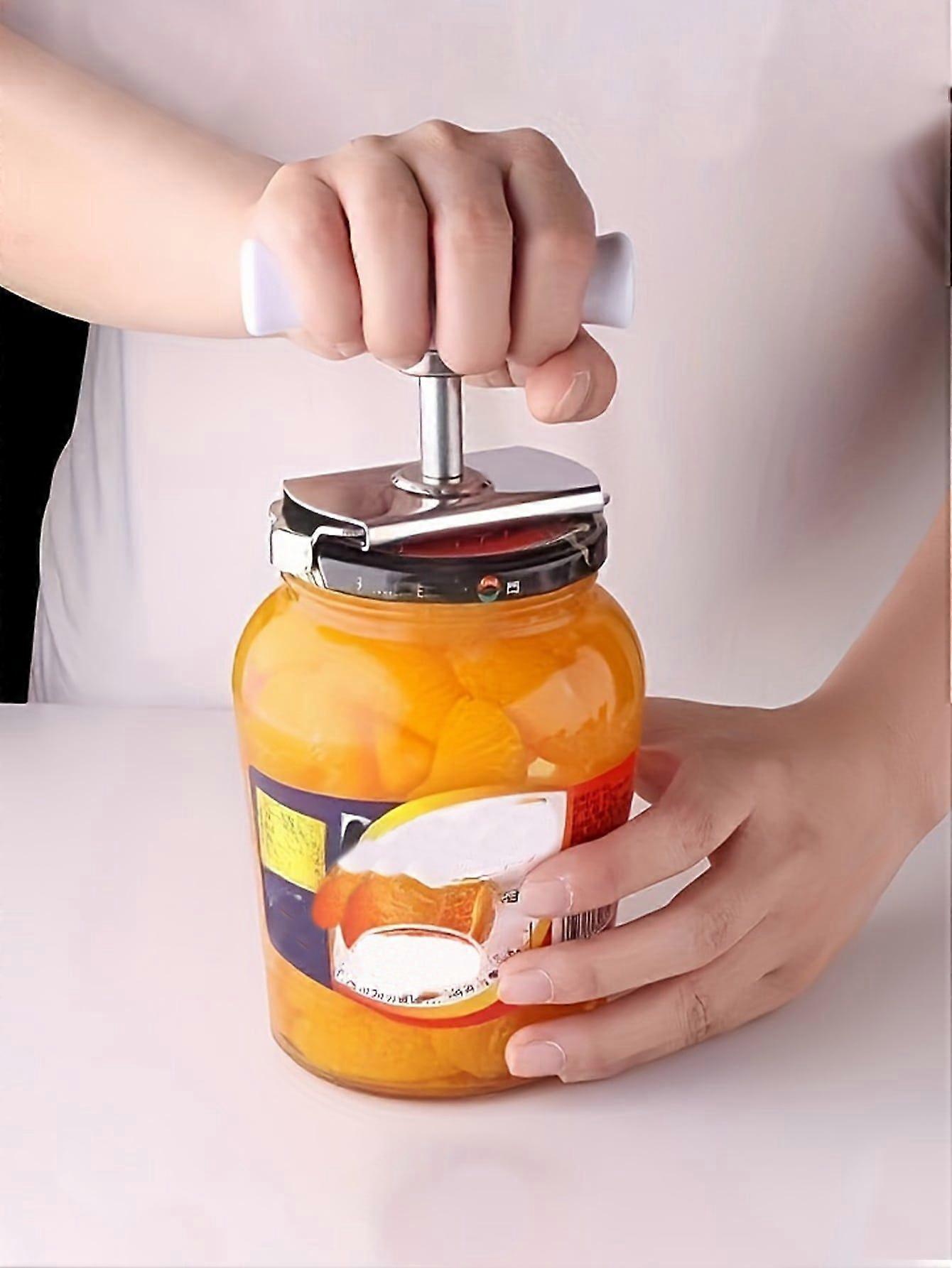 1pc Stainless Steel Jar Opener, Gripper, Kitchen Labor-Saving Multi-Functional Non-Slip, Practical Small Tool