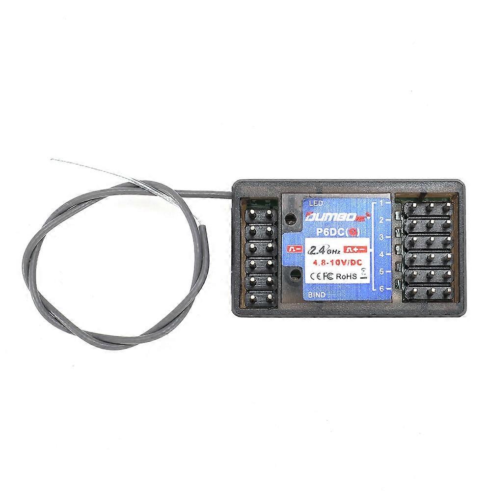 DumboRC P6DC(G) 2.4GHz 6CH RC Receiver Support Gyro for X4 X5 X6 X6PM DDF-350 Radio Transmitter
