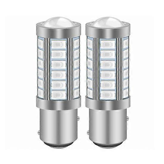 2Pcs 1157 BAY15D Car Brake Light High Brightness Wide Angle Waterproof LED Red Bulb Auto Backup Brake Taillight for ATV